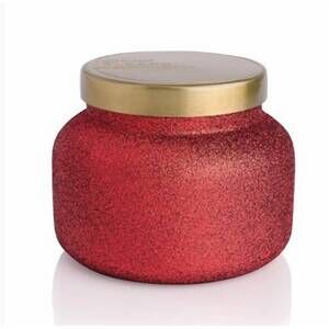 NEW CAPRI BLUE red glitter candle 19 oz (volcano) in volcano